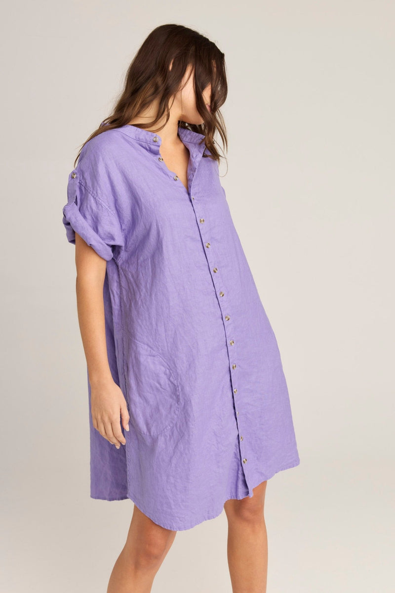 FOREVER SHIRT DRESS - LAVENDAR (PRE - ORDER) - Primness