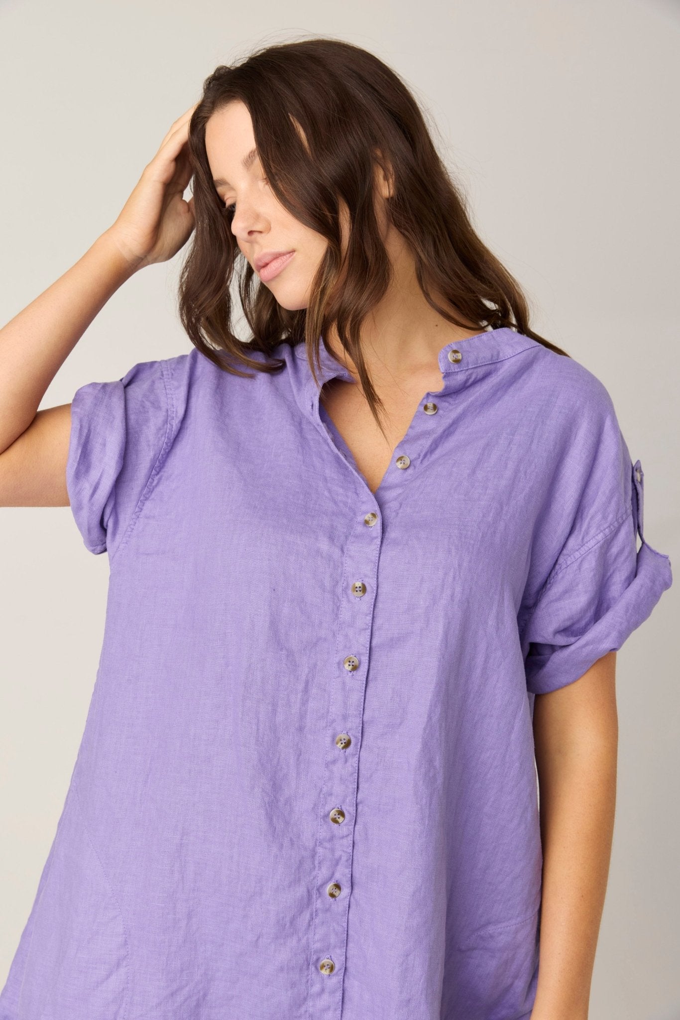 FOREVER SHIRT DRESS - LAVENDAR (PRE - ORDER) - Primness