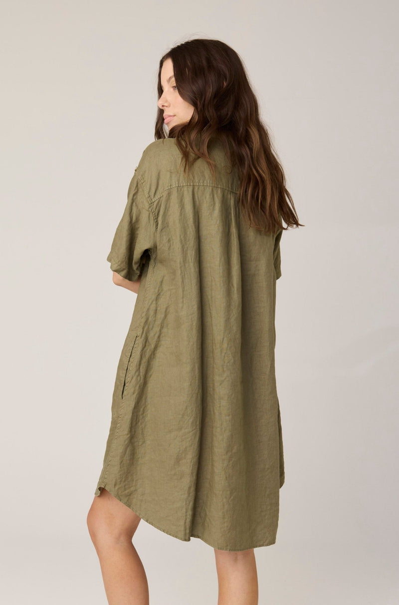 FOREVER SHIRT DRESS - MOSS (PRE - ORDER) - Primness