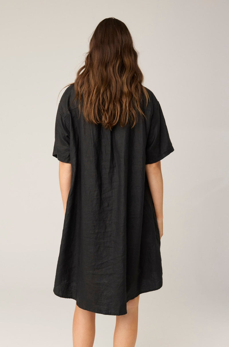 FOREVER SHIRT DRESS - NOIR (PRE - ORDER) - Primness