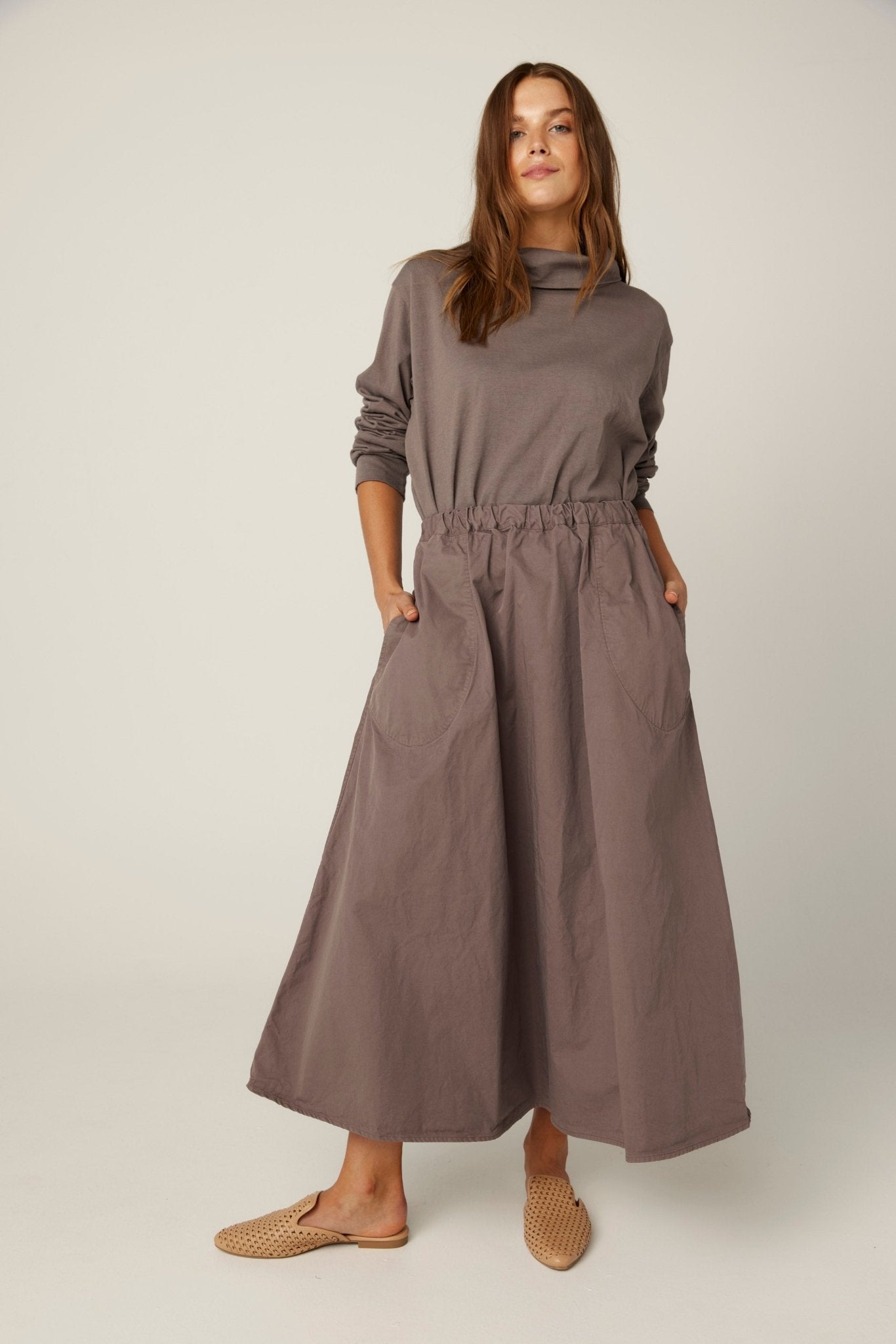 GLORY SKIRT - MOCHA (PRE-ORDER) - Primness