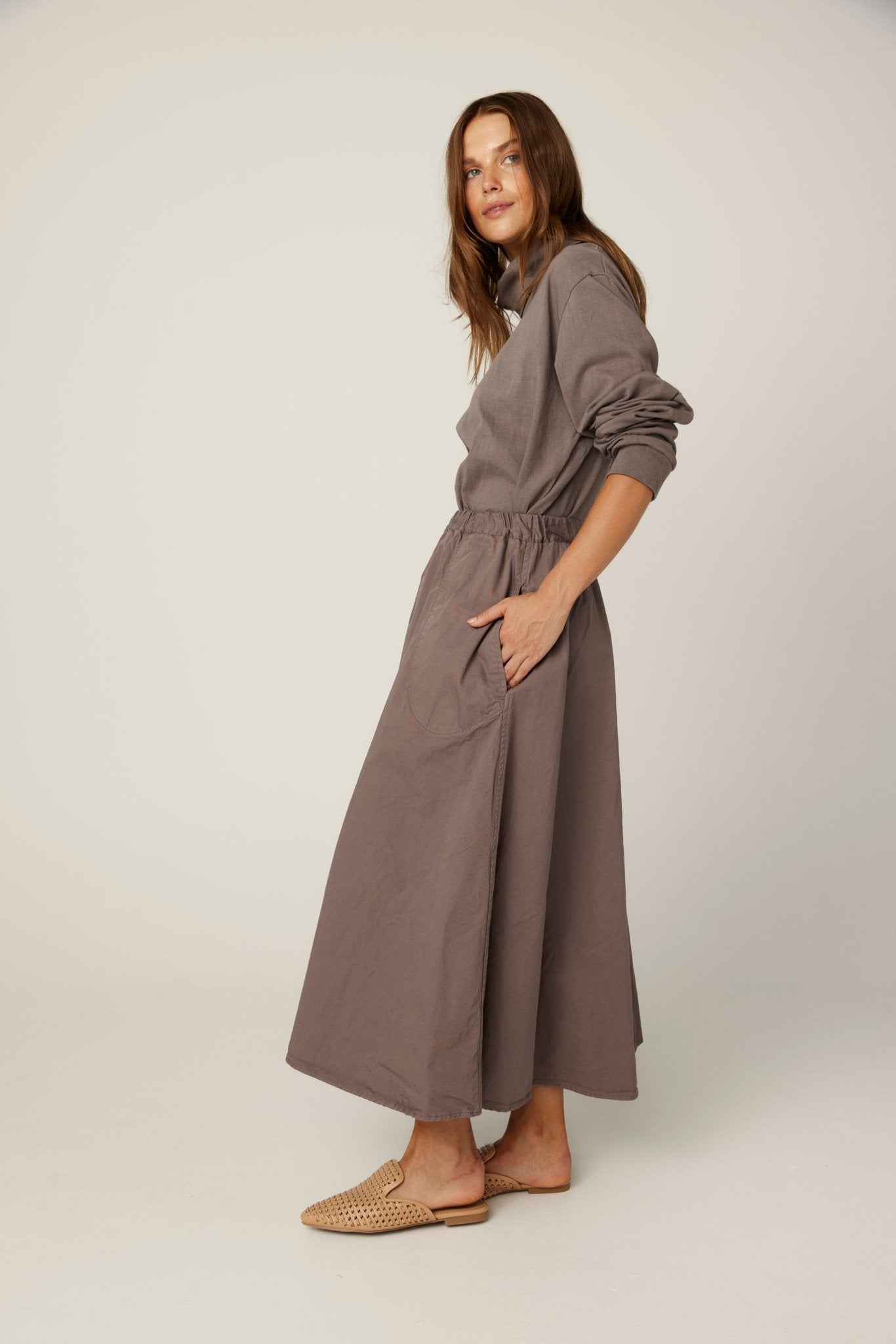 GLORY SKIRT - MOCHA (PRE-ORDER) - Primness