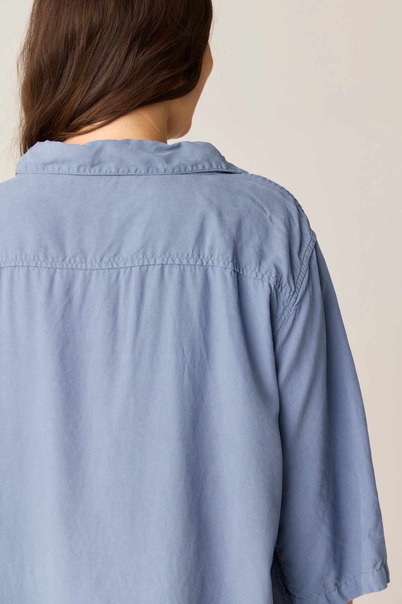 GRACIE SHIRT DRESS - CHALK BLUE (PRE - ORDER) - Primness