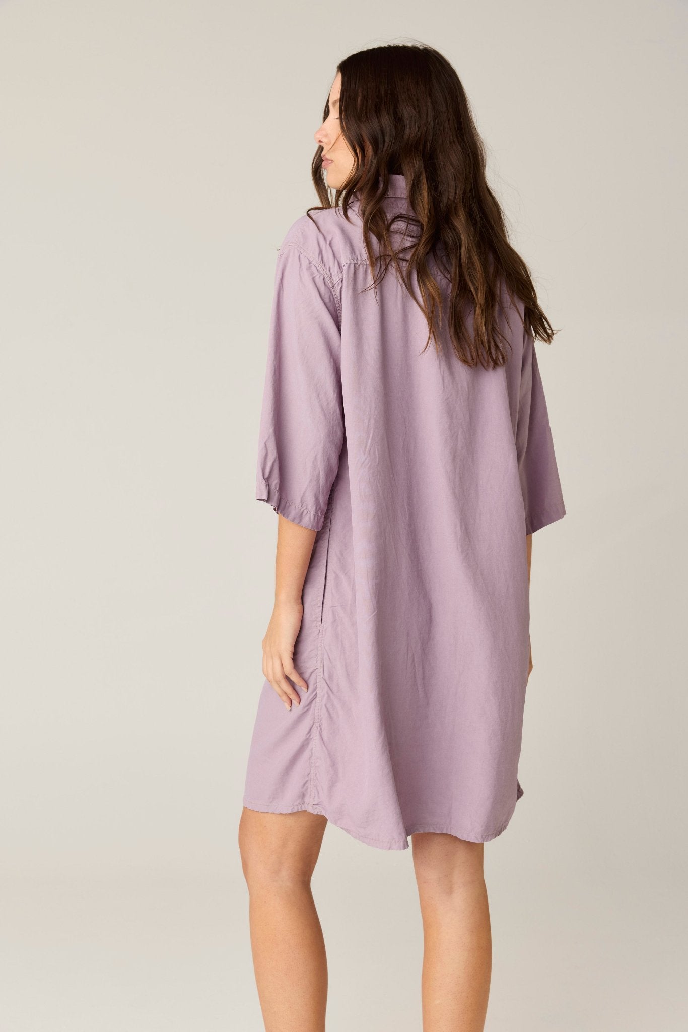 GRACIE SHIRT DRESS - ORCHID (PRE - ORDER) - Primness