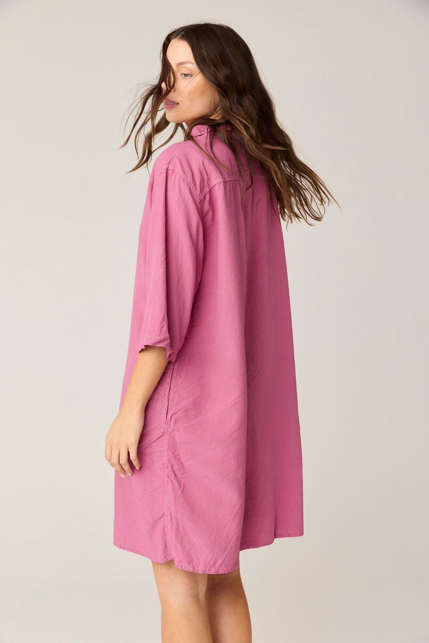 GRACIE SHIRT DRESS - STRAWBERRY (PRE - ORDER) - Primness