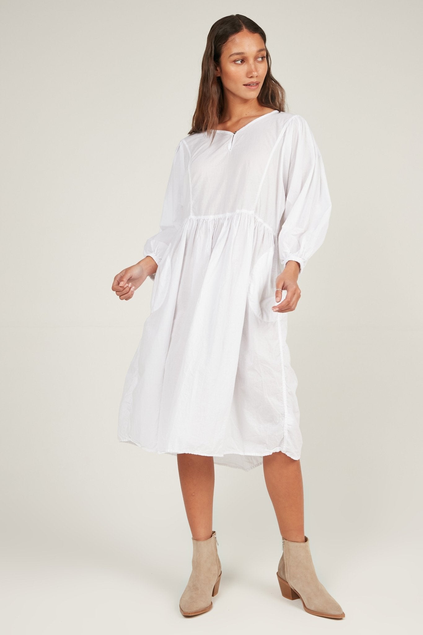 HALCYON DRESS - BLANC - Primness