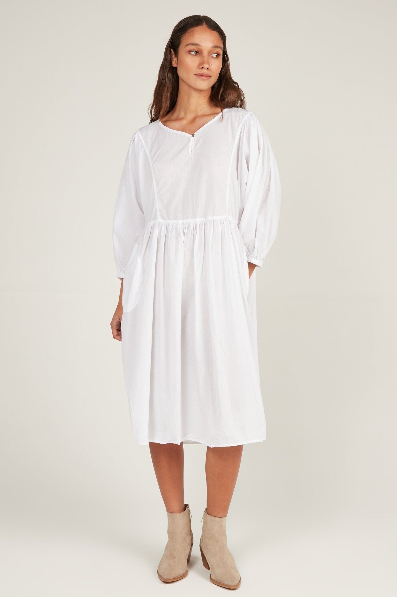 HALCYON DRESS - BLANC - Primness