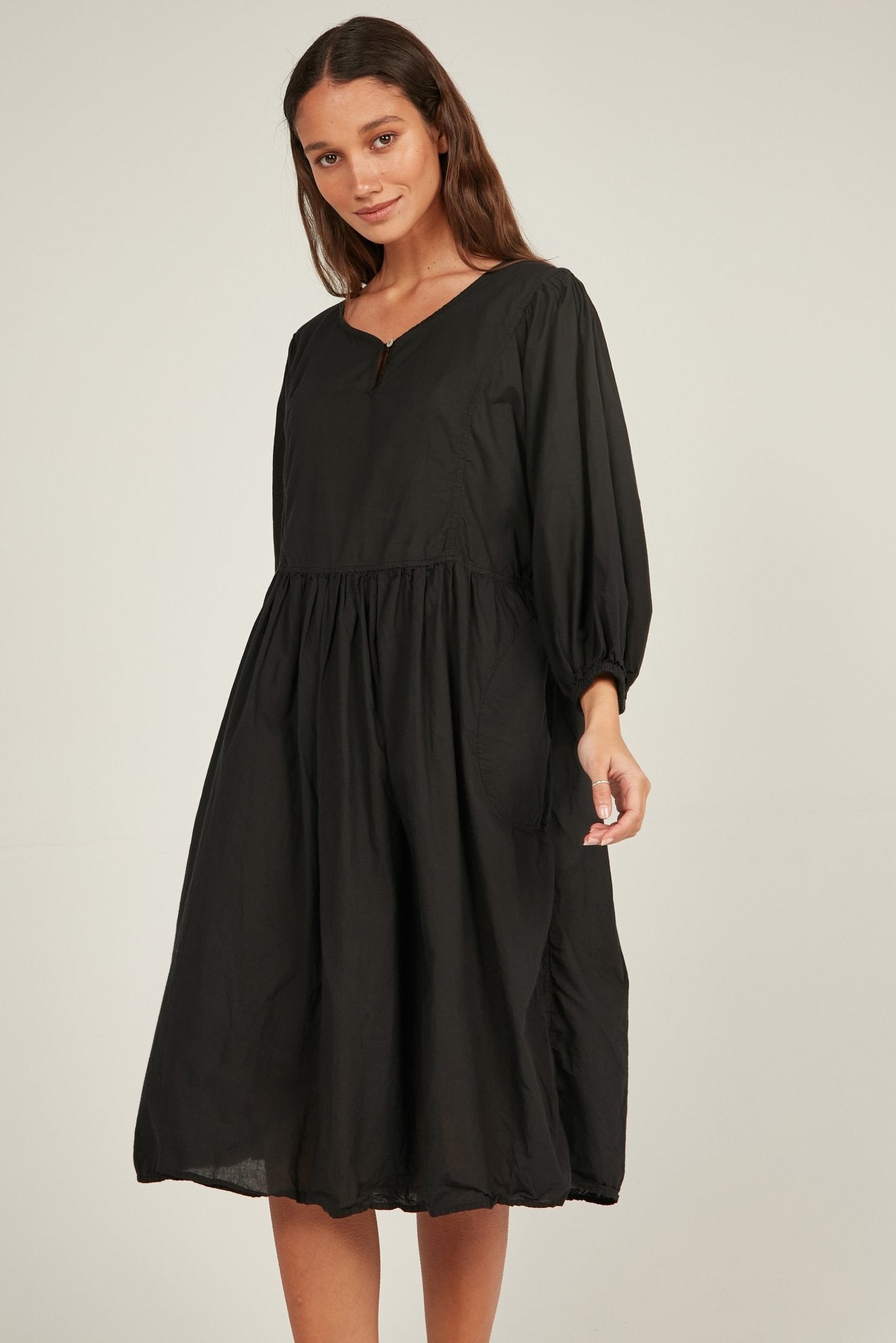 HALCYON DRESS - NOIR - Primness