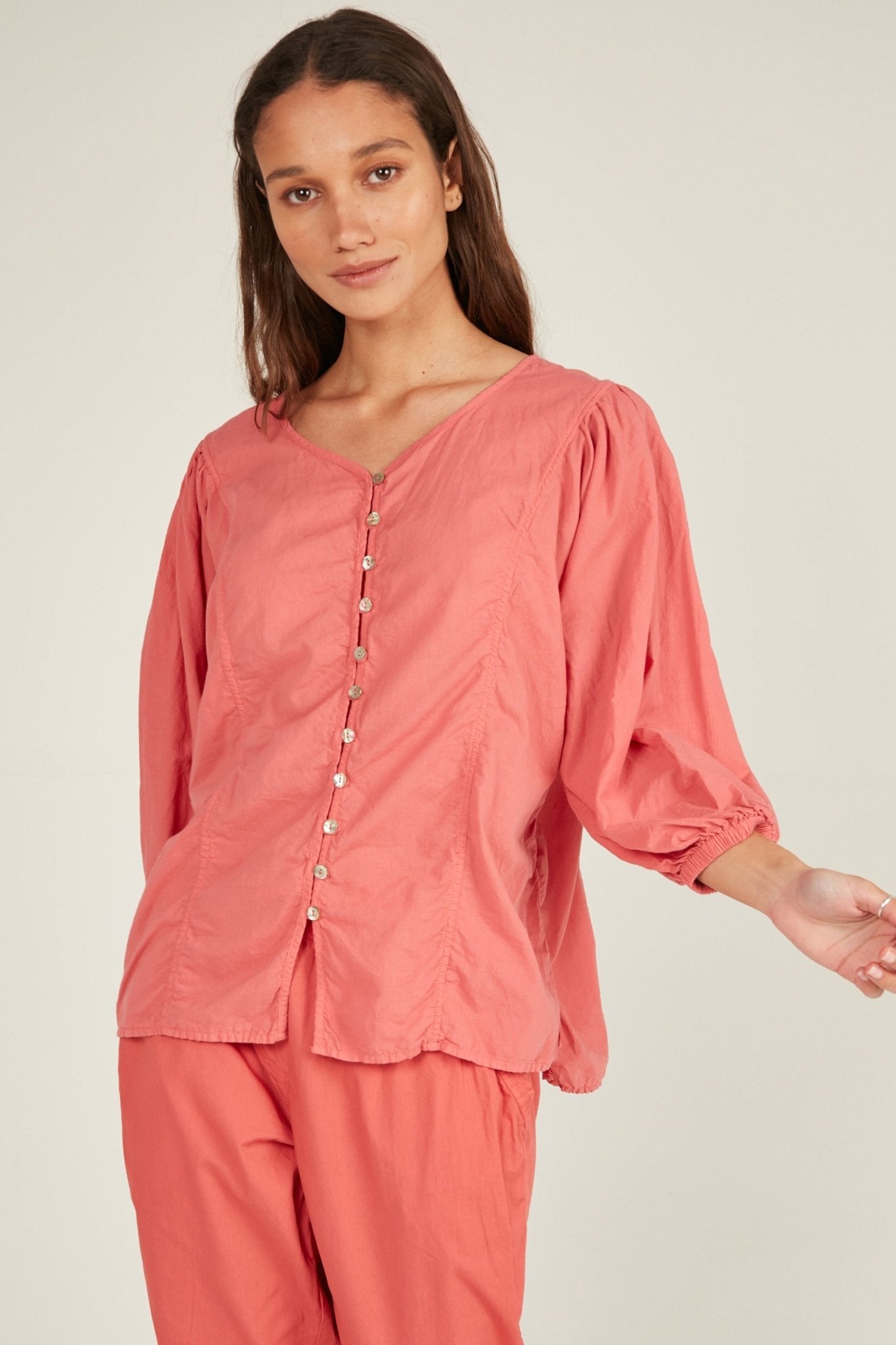 HALCYON SHIRT - CAMELIA - Primness