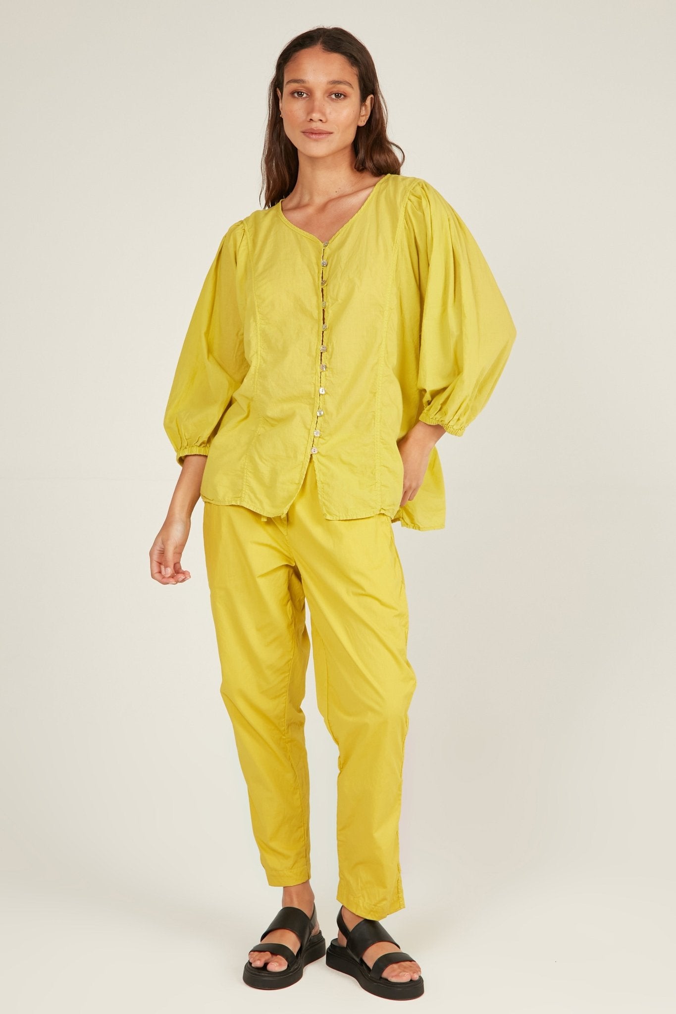 HALCYON SHIRT - CHARTREUSE - Primness