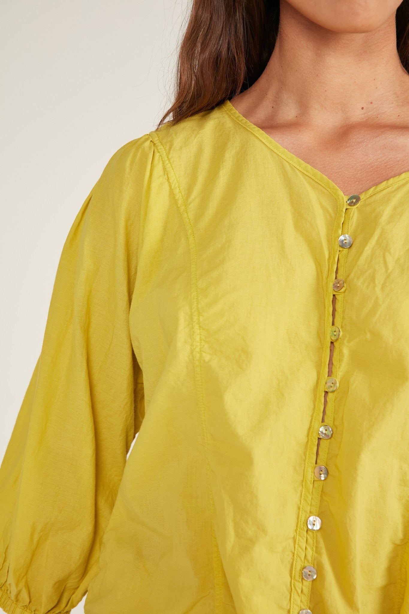 HALCYON SHIRT - CHARTREUSE - Primness