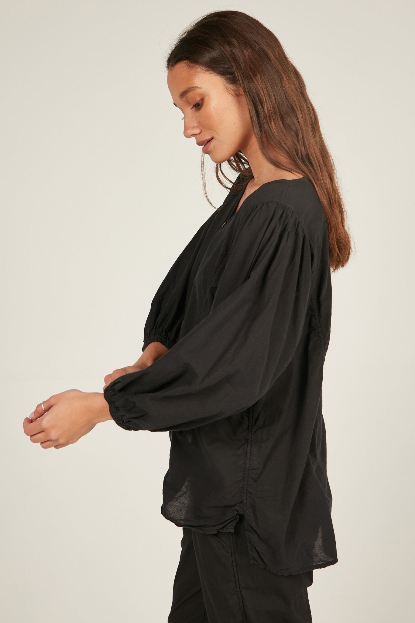 HALCYON SHIRT - NOIR - Primness