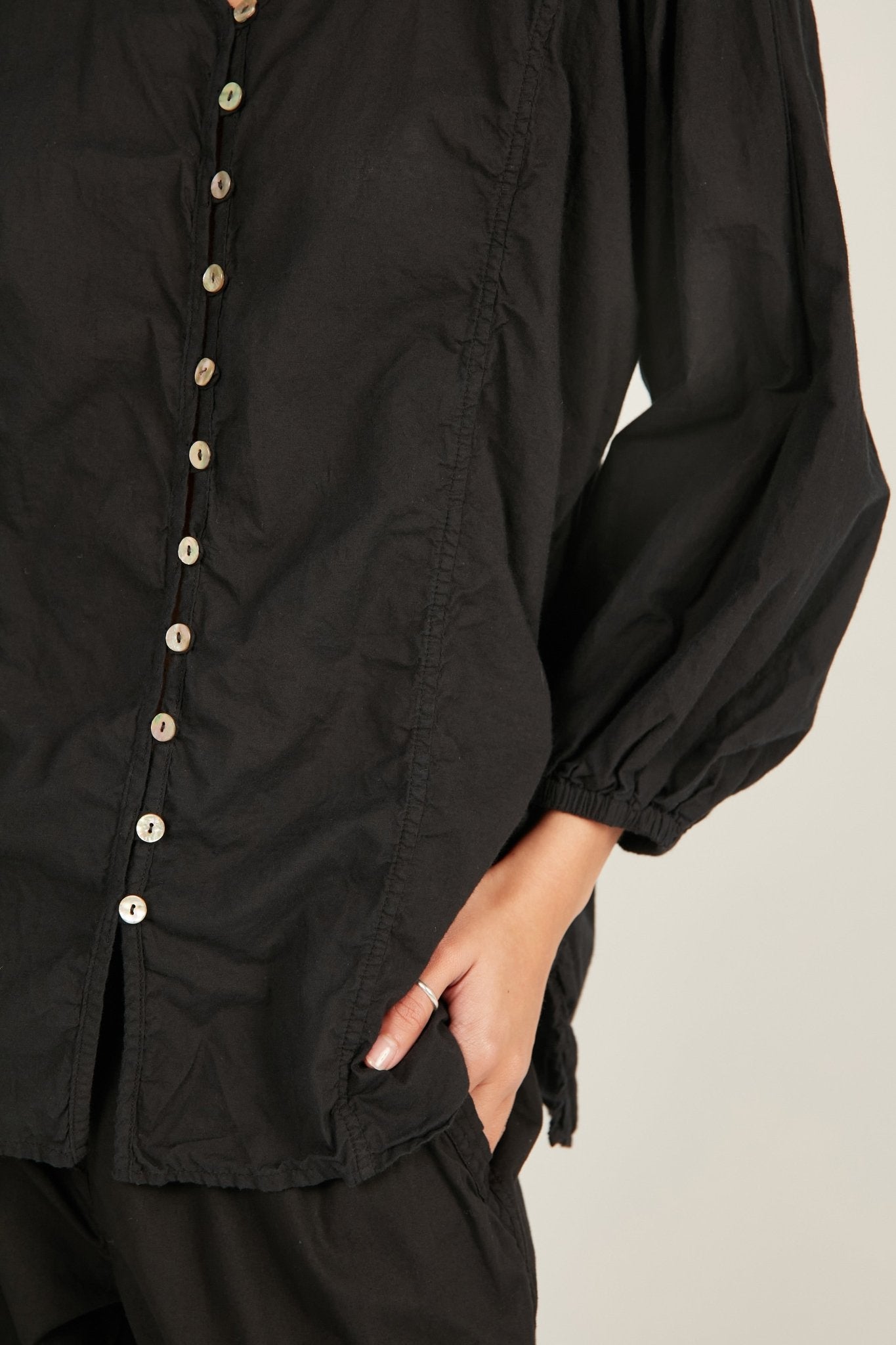 HALCYON SHIRT - NOIR - Primness