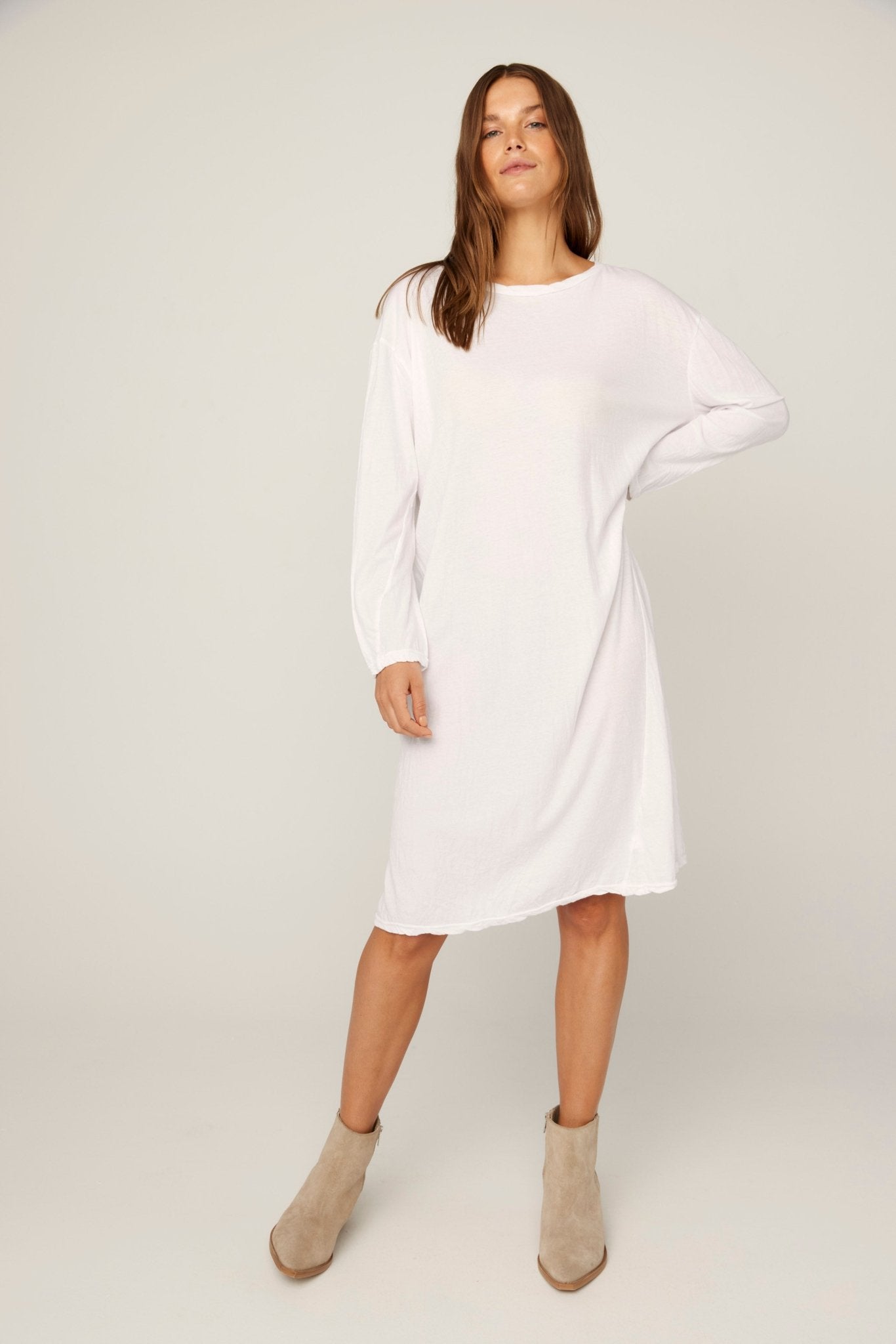 HAP L/S DRESS - BLANC - PRE-ORDER - Primness