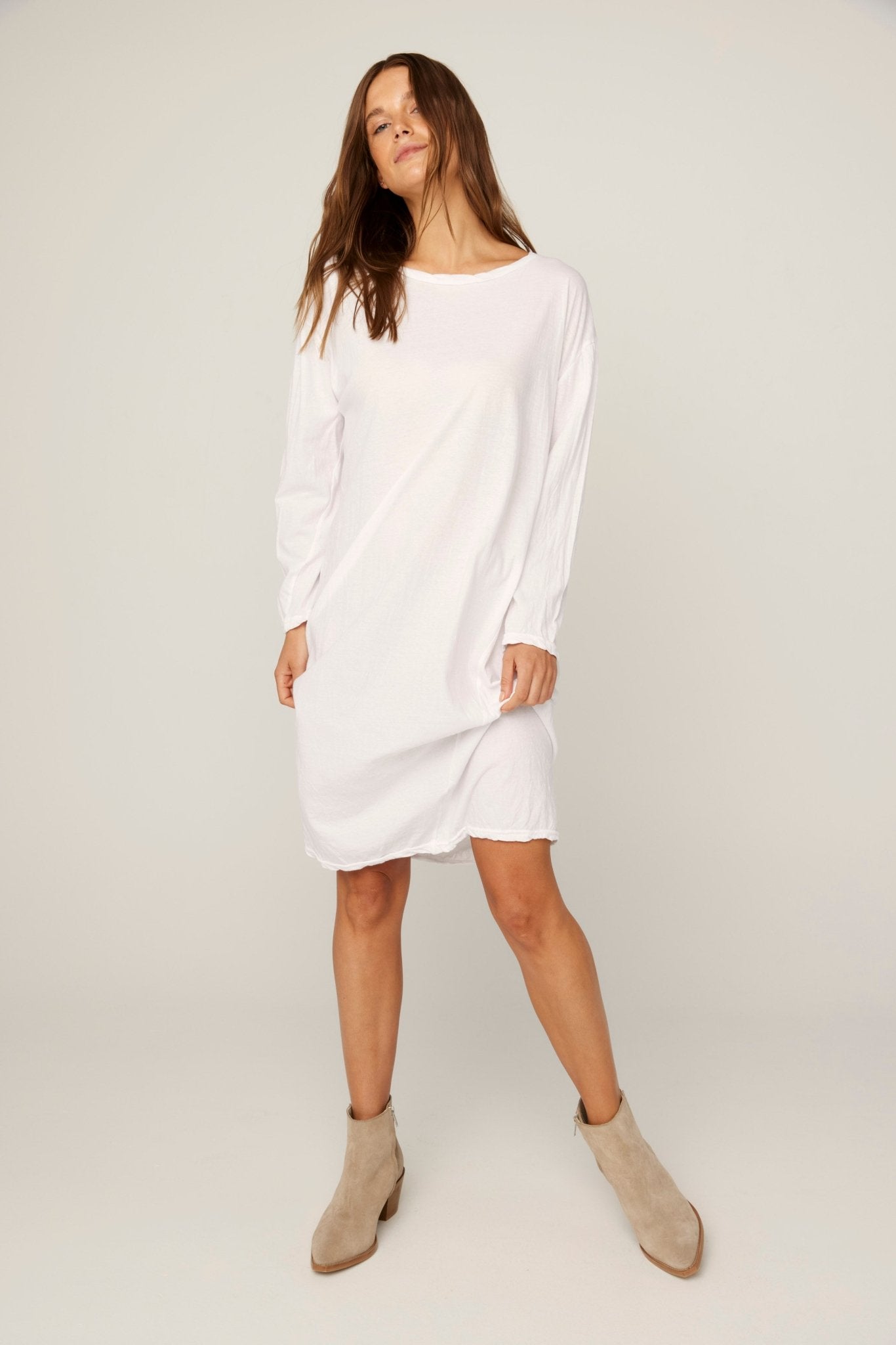 HAP L/S DRESS - BLANC - PRE-ORDER - Primness