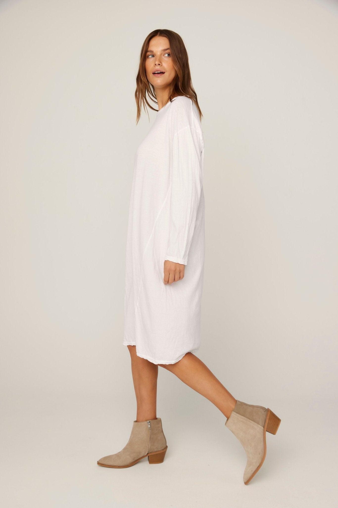 HAP L/S DRESS - BLANC - PRE-ORDER - Primness