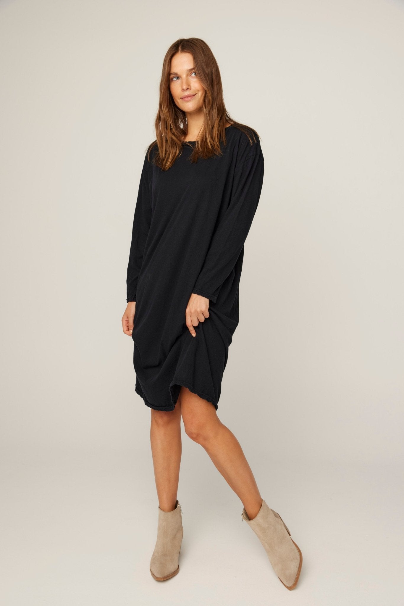 HAP L/S DRESS - NOIR - PRE-ORDER - Primness