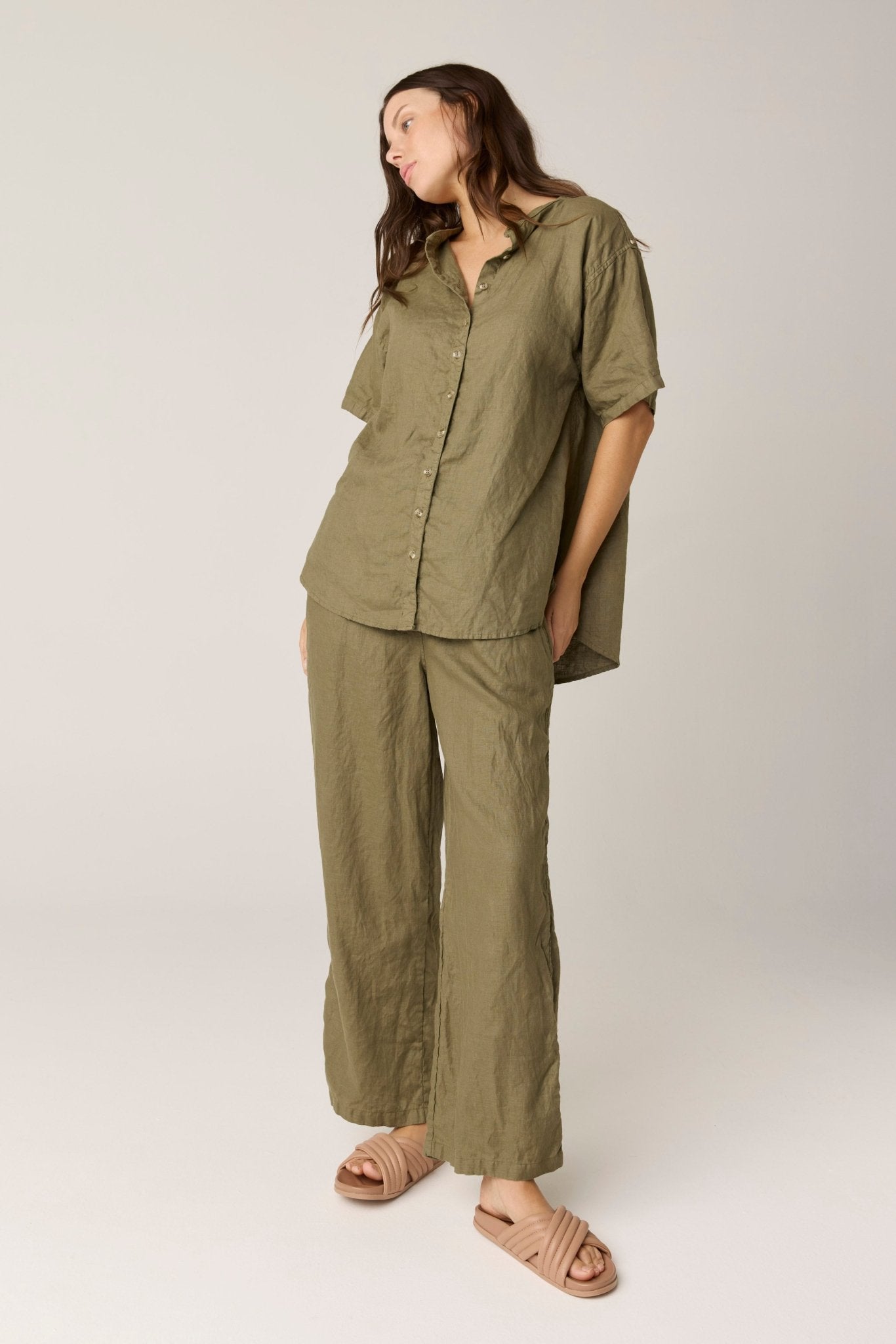 ISLAND PANT - MOSS (PRE - ORDER) - Primness