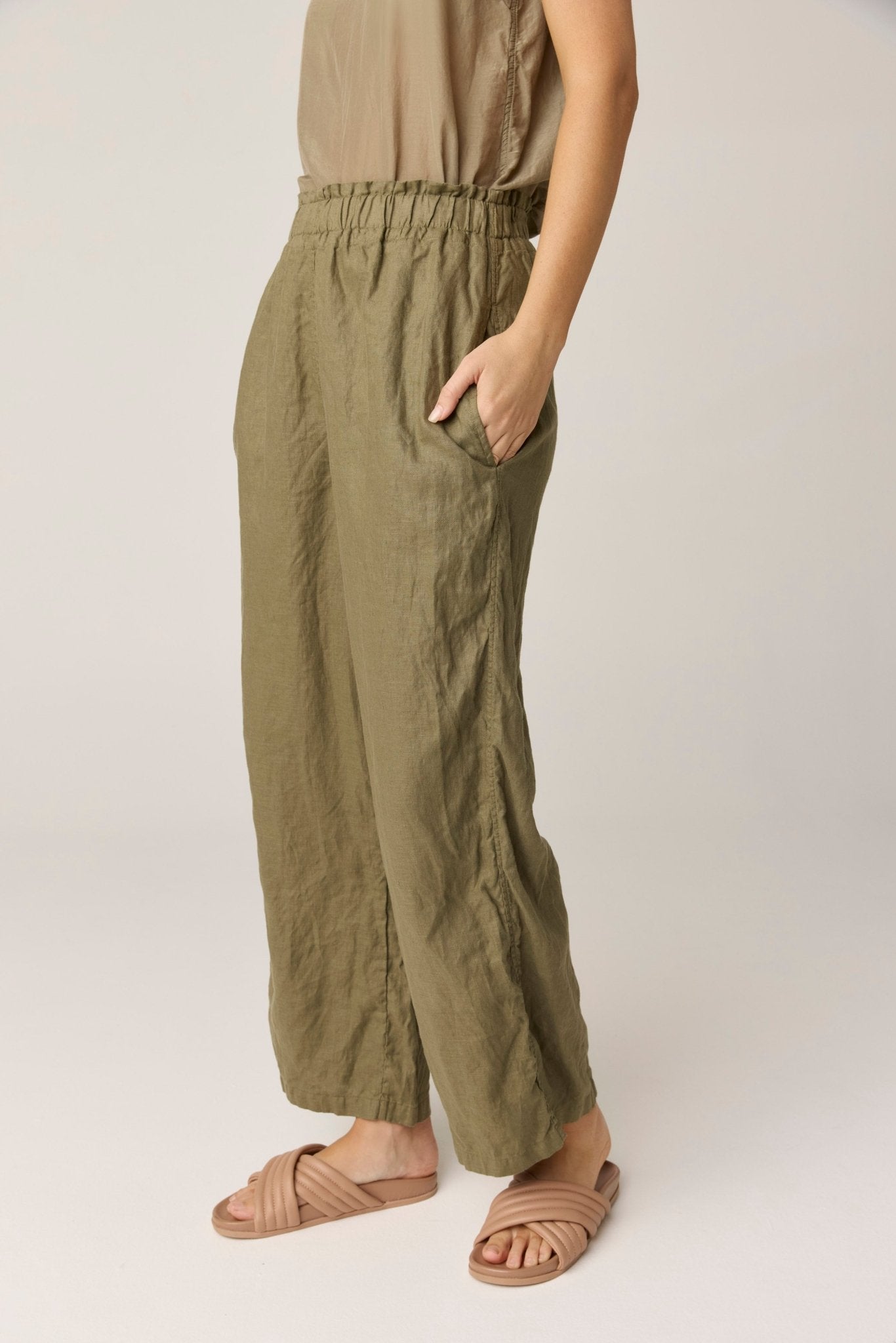 ISLAND PANT - MOSS (PRE - ORDER) - Primness