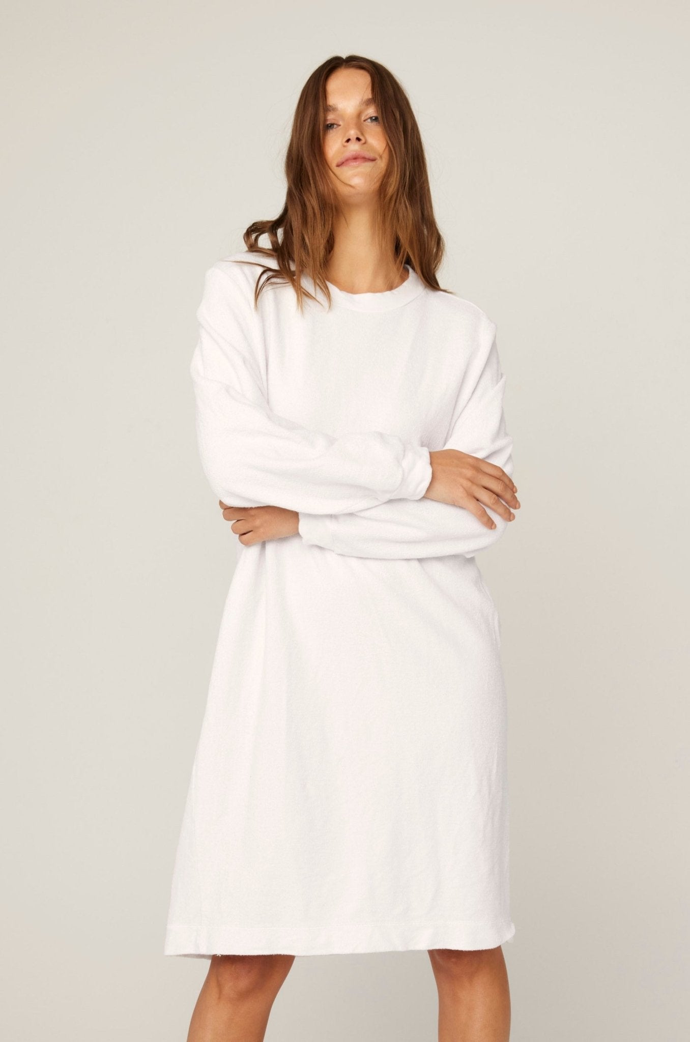 JUNE JUMPER DRESS - BLANC - PRE-ORDER - Primness