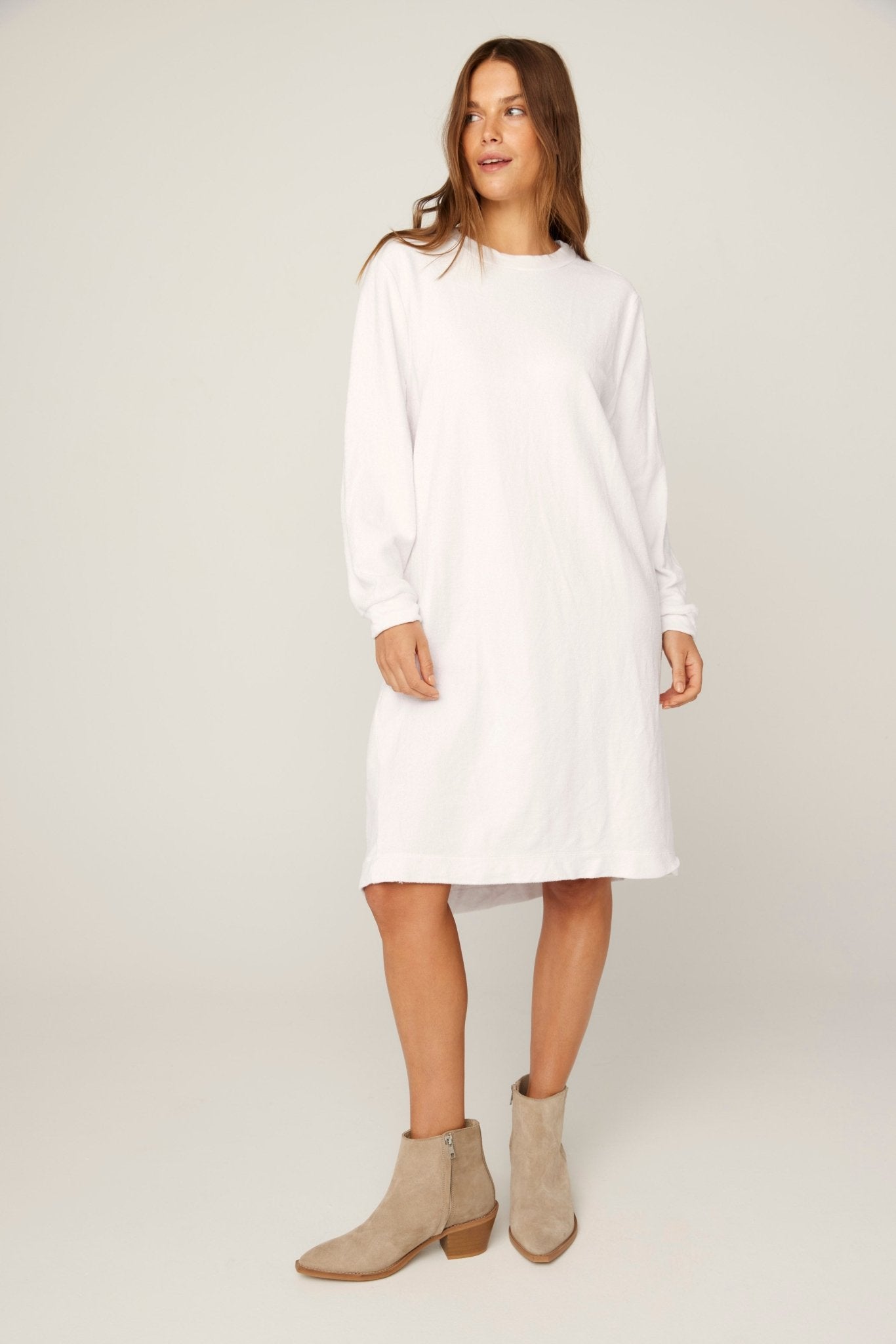 JUNE JUMPER DRESS - BLANC - PRE-ORDER - Primness