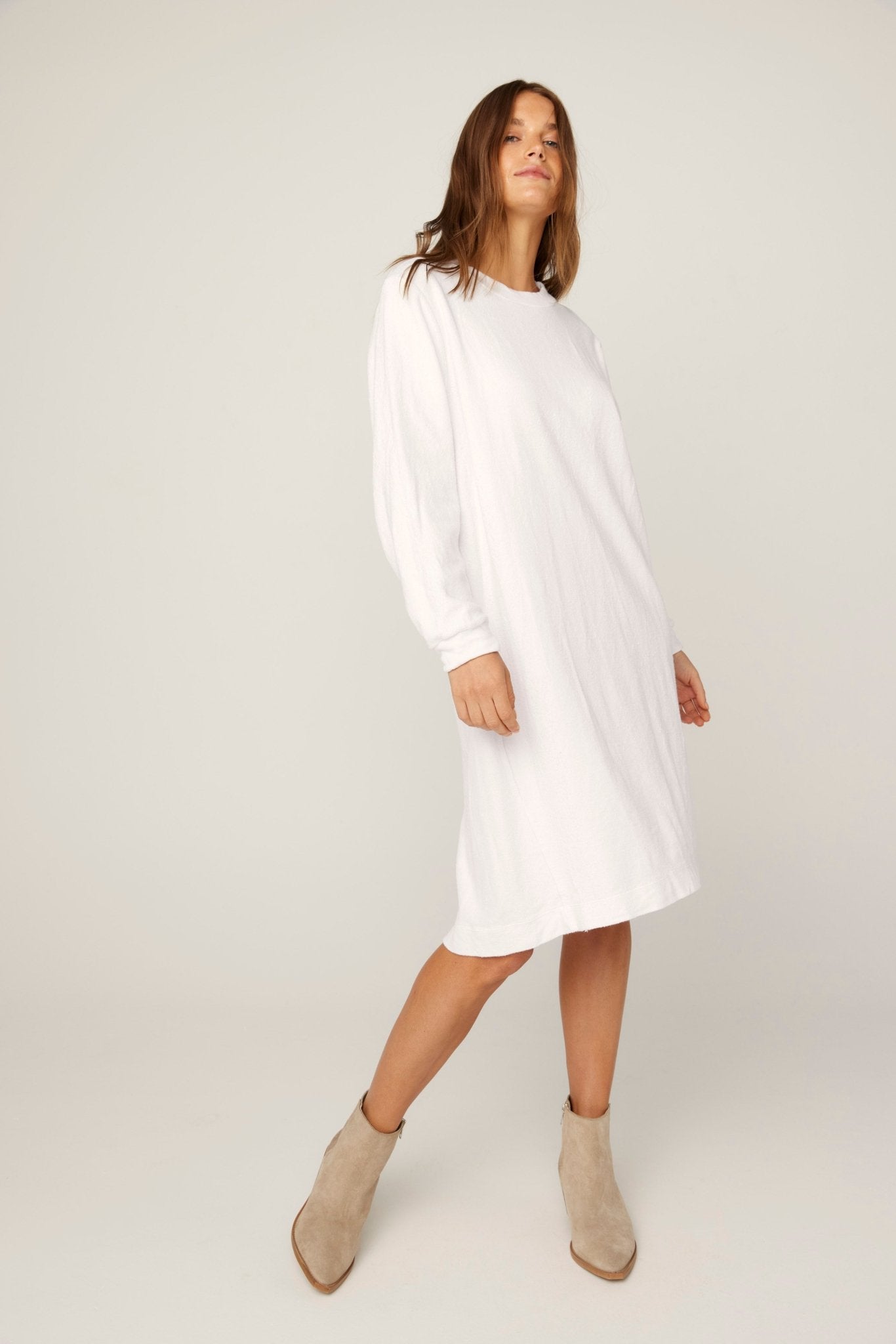 JUNE JUMPER DRESS - BLANC - PRE-ORDER - Primness