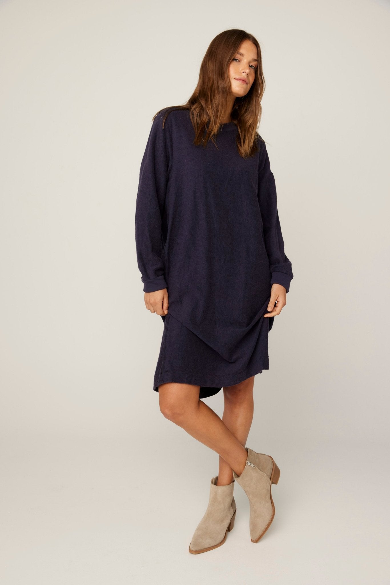 JUNE JUMPER DRESS - PEBBLE - PRE-ORDER - Primness