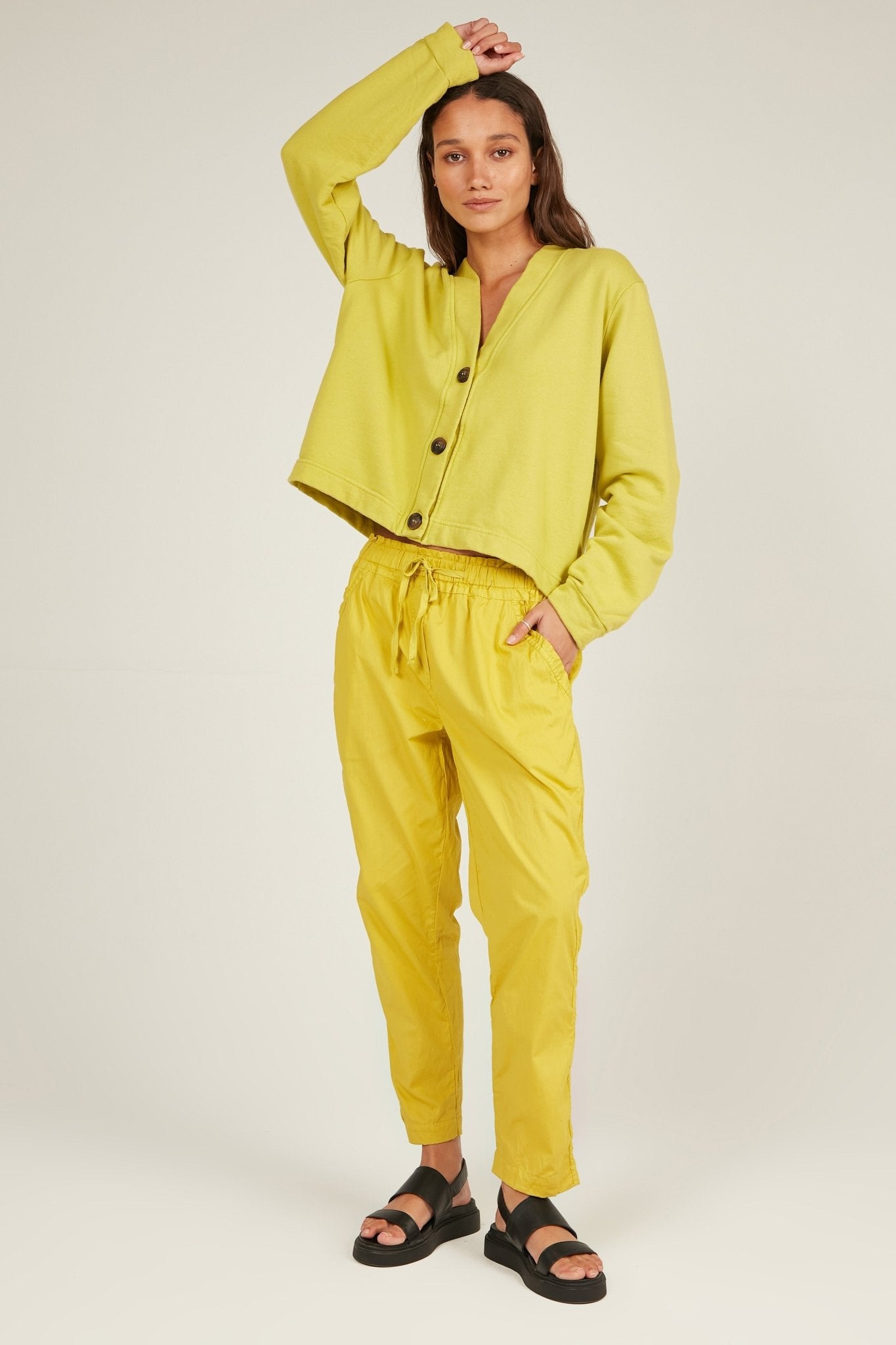 KUMI PANT - CHARTREUSE - Primness