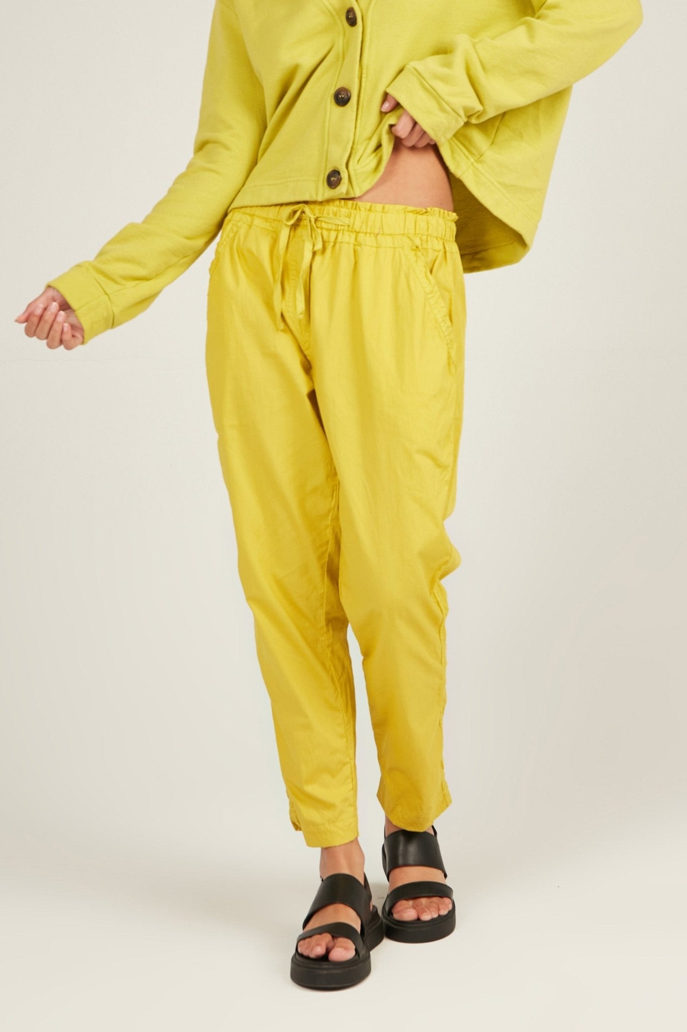 KUMI PANT - CHARTREUSE - Primness