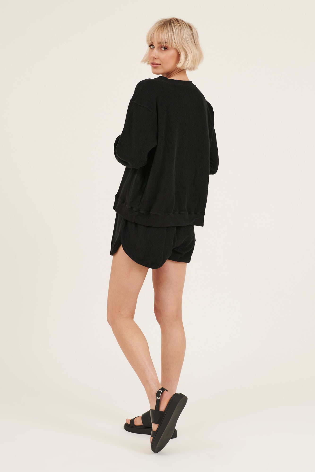 LOVER TERRY SHORTS - NOIR - FINAL SALE - Primness