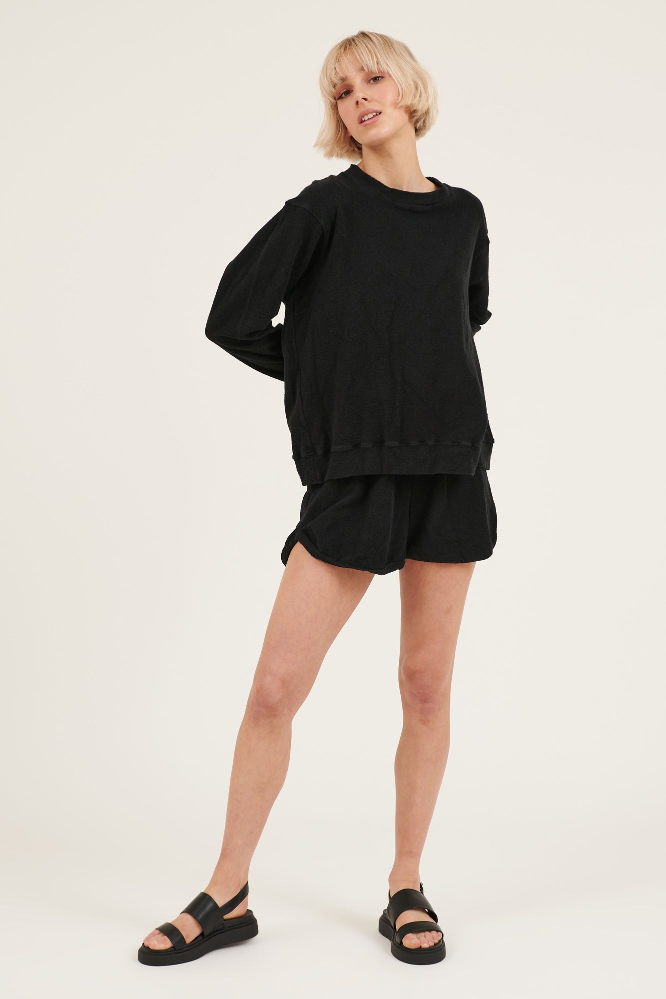 LOVER TERRY SHORTS - NOIR - FINAL SALE - Primness