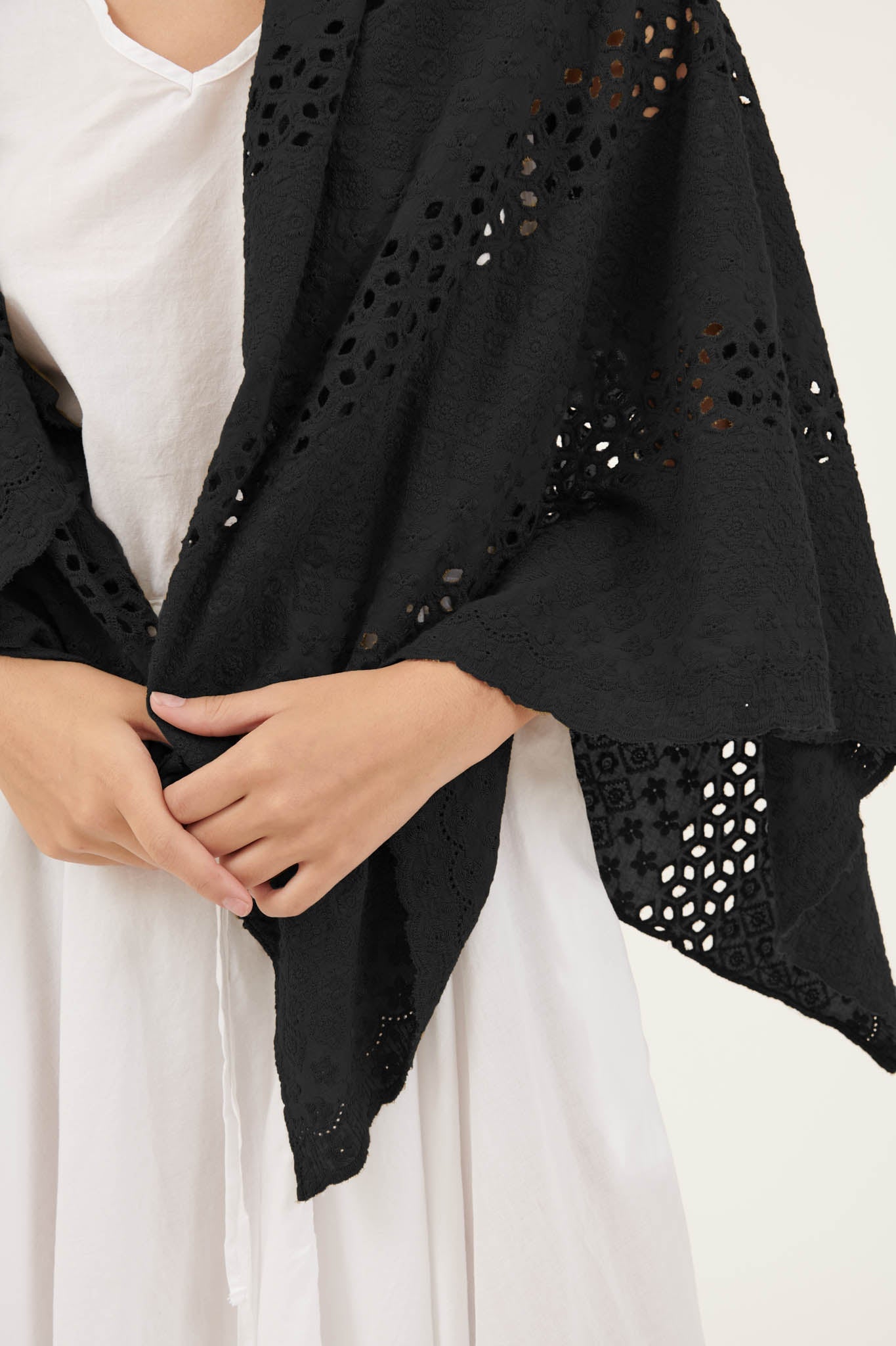 MOROCCO SCARF - NOIR - FINAL SALE - Primness