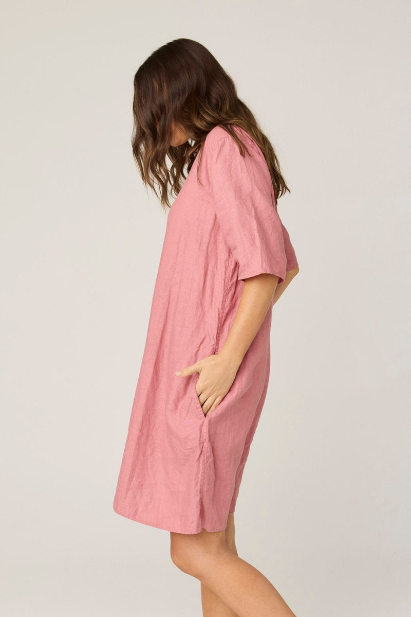 PLAZA DRESS - SALMON (PRE - ORDER) - Primness