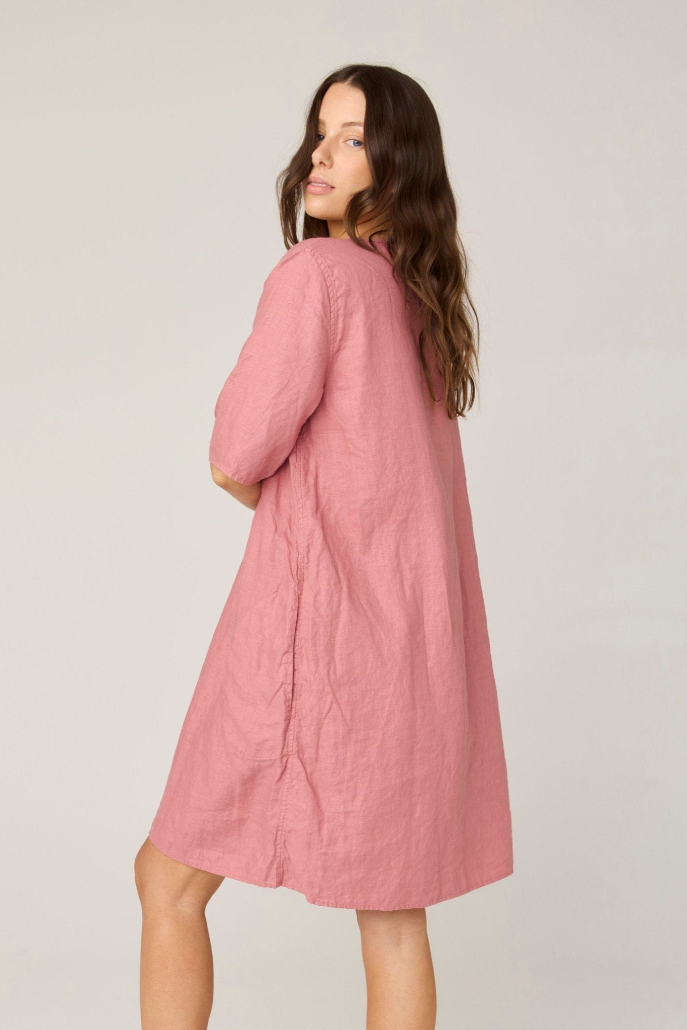 PLAZA DRESS - SALMON (PRE - ORDER) - Primness