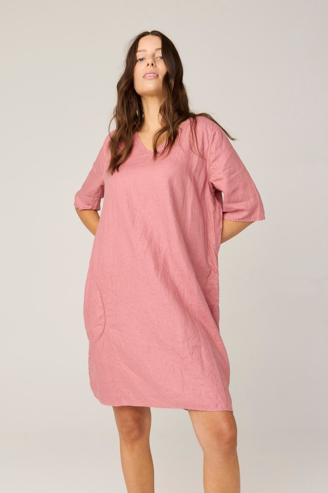 PLAZA DRESS - SALMON (PRE - ORDER) - Primness