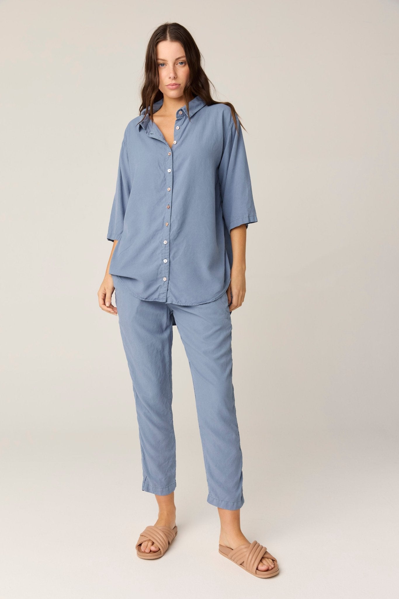 POCKET PANT - CHALK BLUE (PRE - ORDER) - Primness