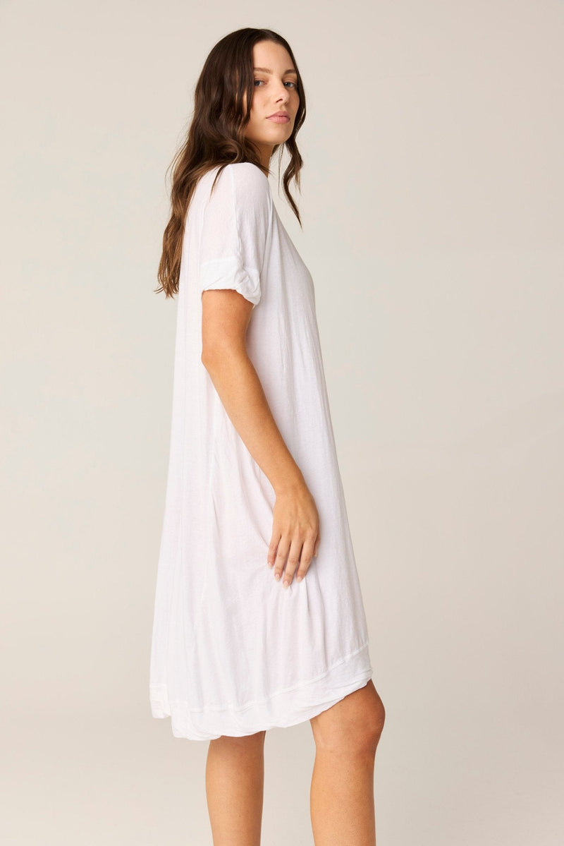 ROCCO TEE DRESS - BLANC (PRE - ORDER) - Primness