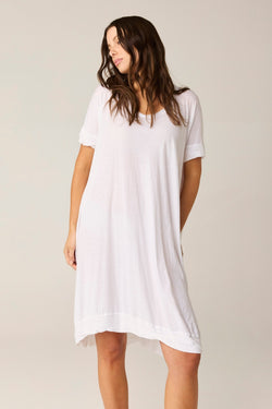 ROCCO TEE DRESS - BLANC (PRE - ORDER) - Primness