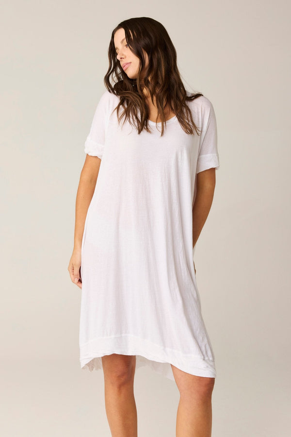 ROCCO TEE DRESS - BLANC (PRE - ORDER) - Primness