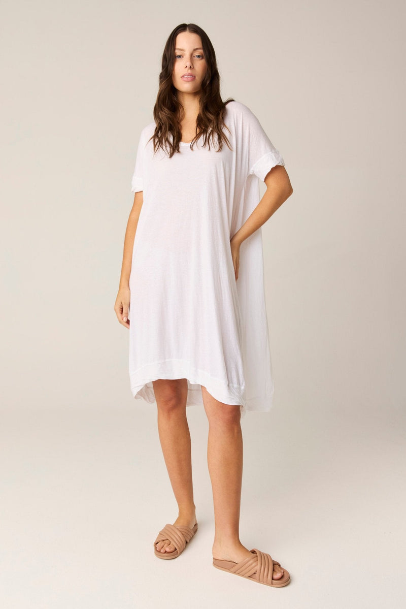 ROCCO TEE DRESS - BLANC (PRE - ORDER) - Primness