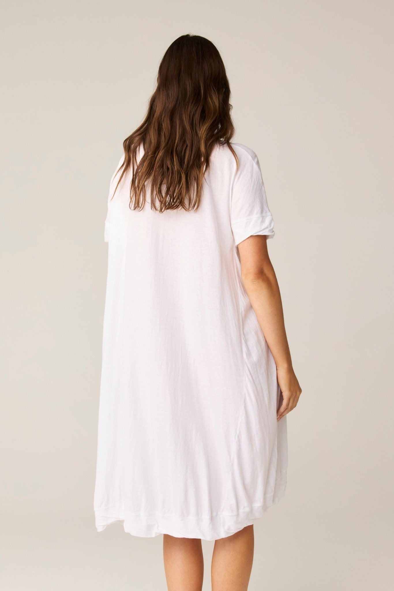 ROCCO TEE DRESS - BLANC (PRE - ORDER) - Primness