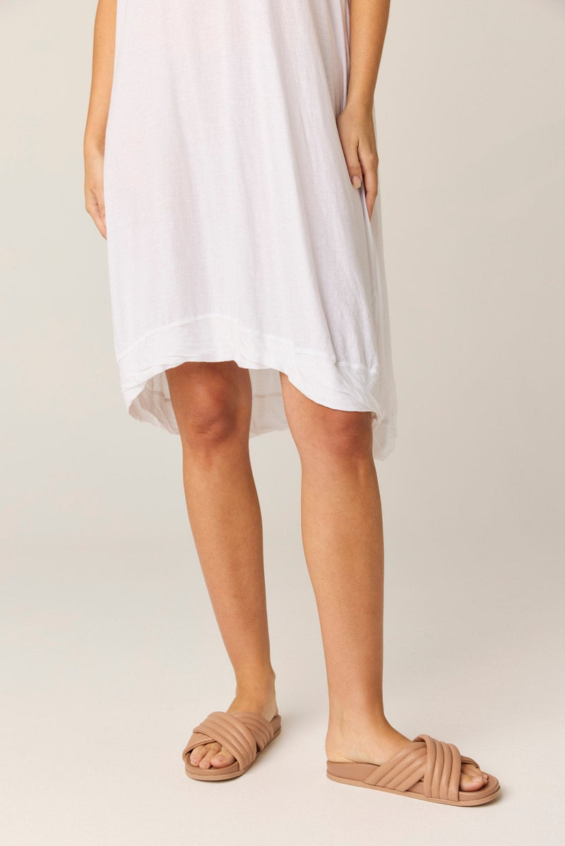 ROCCO TEE DRESS - BLANC (PRE - ORDER) - Primness