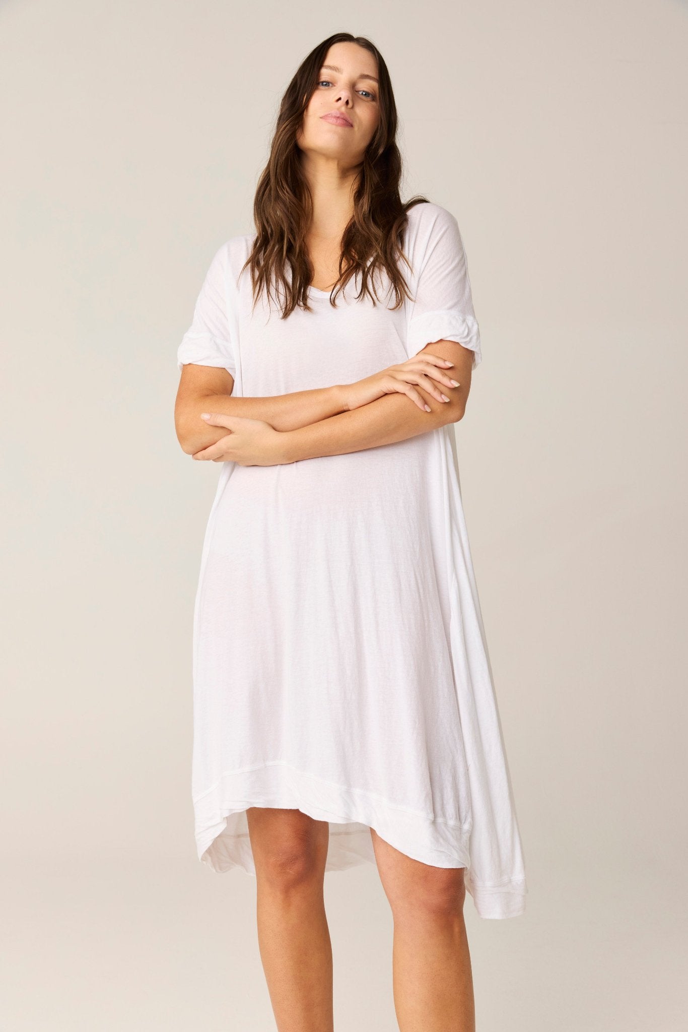 ROCCO TEE DRESS - BLANC (PRE - ORDER) - Primness