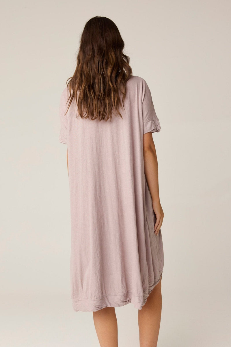 ROCCO TEE DRESS - DOVE (PRE - ORDER) - Primness