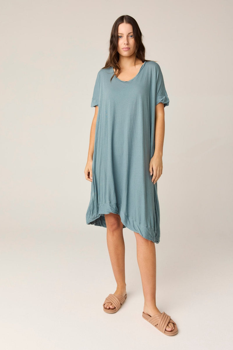 ROCCO TEE DRESS - LAGOON (PRE - ORDER) - Primness