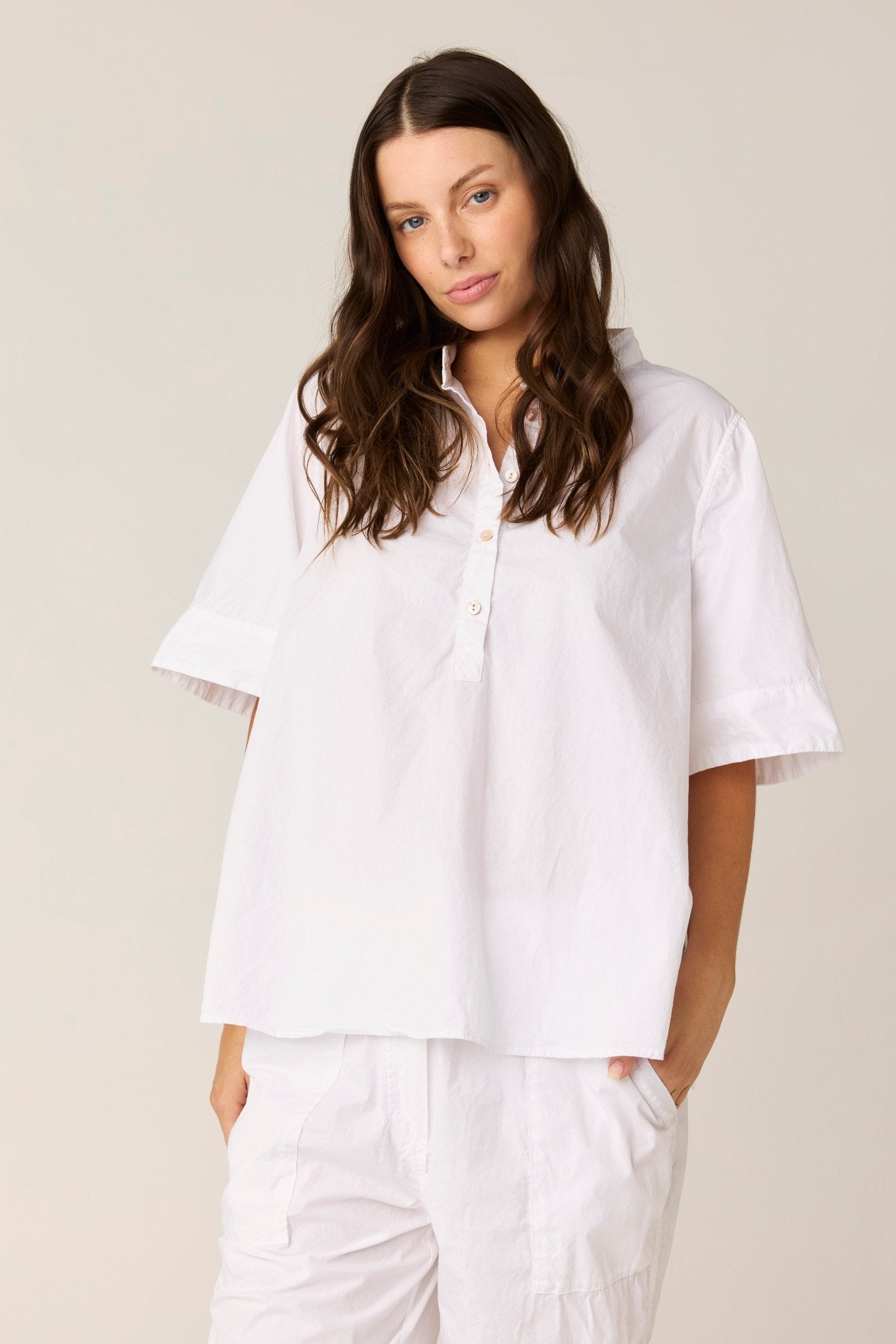 SHORE SHIRT - BLANC (PRE - ORDER) - Primness