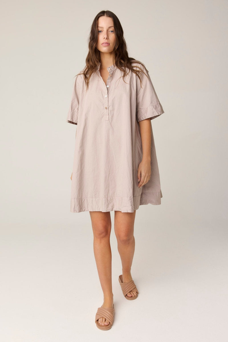 SHORE SHIRT DRESS - DOVE (PRE - ORDER) - Primness