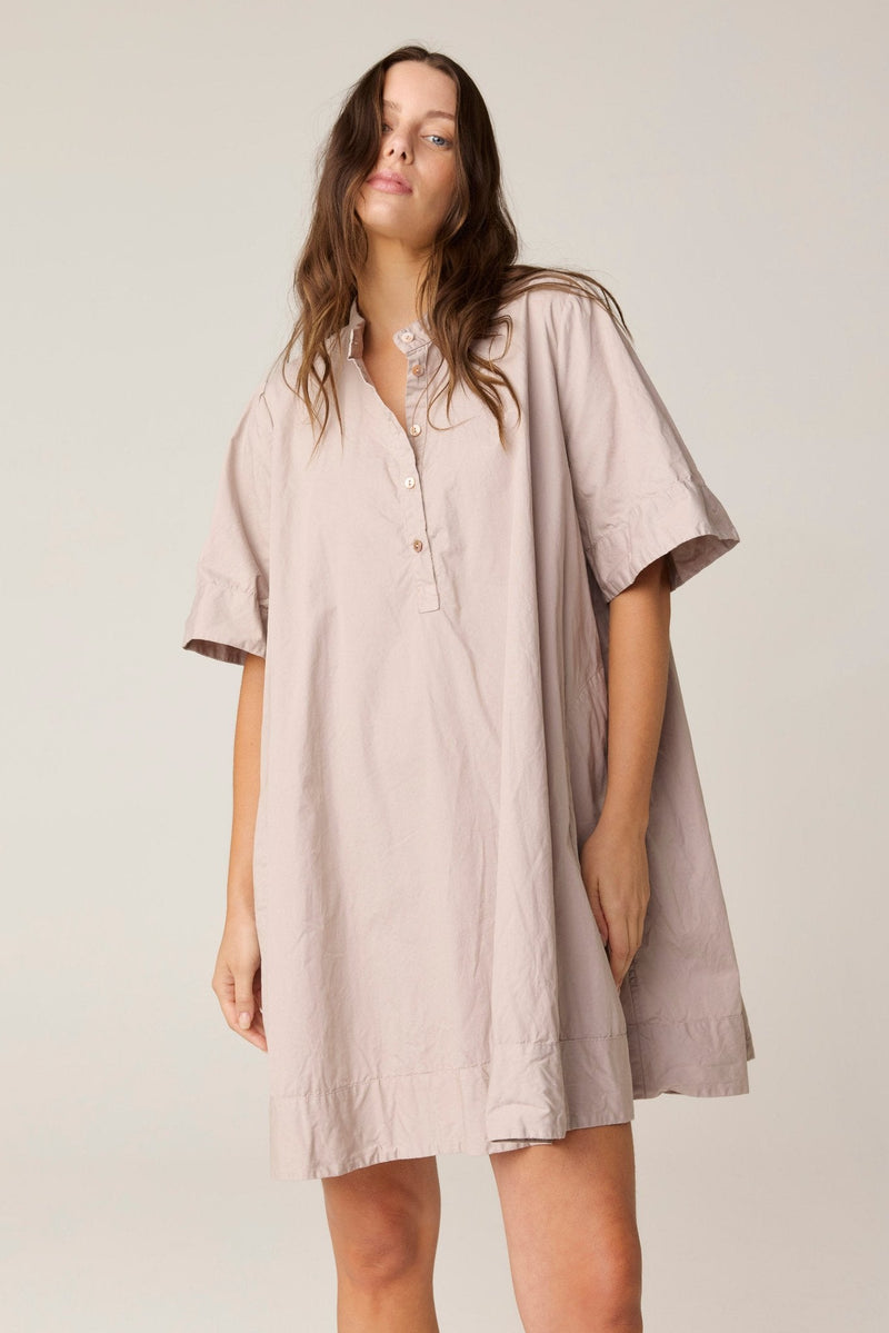 SHORE SHIRT DRESS - DOVE (PRE - ORDER) - Primness