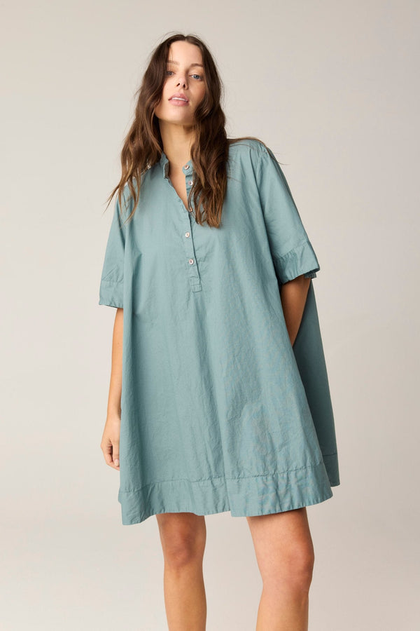 SHORE SHIRT DRESS - LAGOON (PRE - ORDER) - Primness