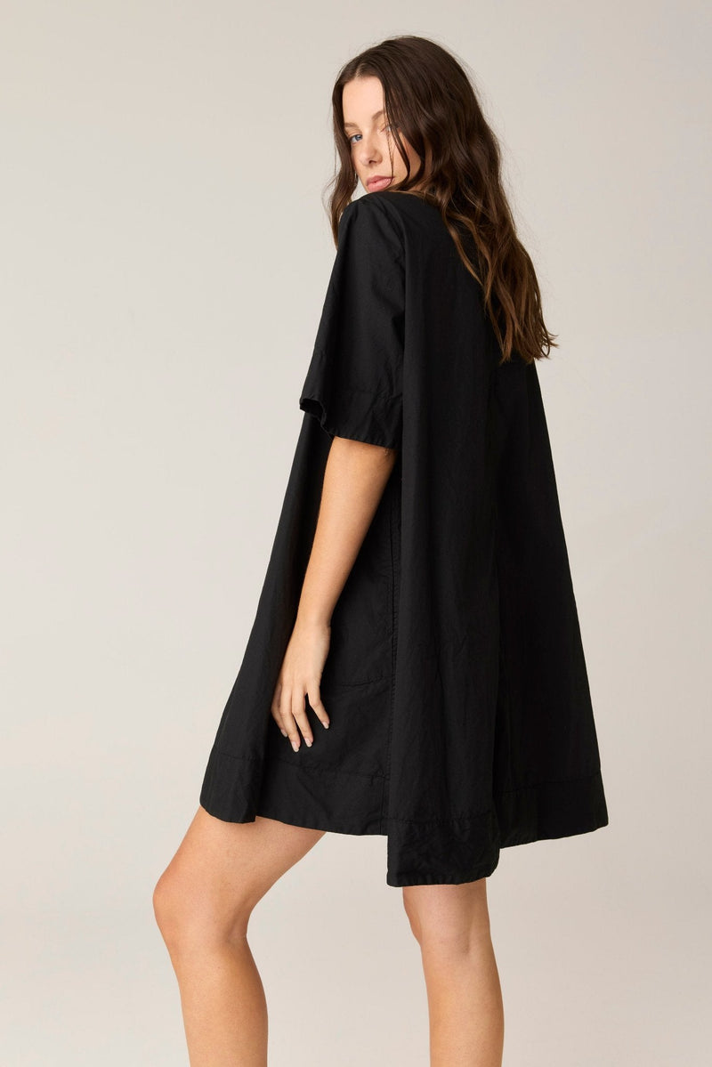 SHORE SHIRT DRESS - NOIR (PRE - ORDER) - Primness